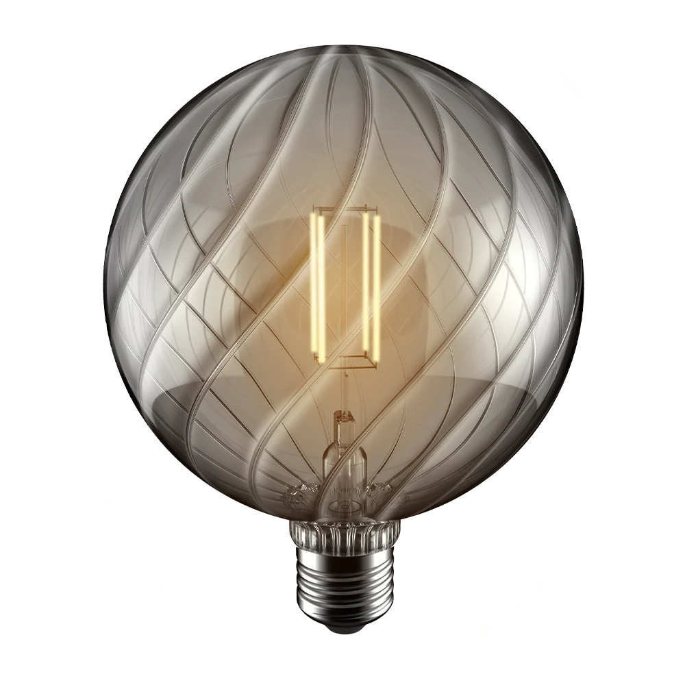 Crompton 21860 LED Decorative Solis Globe G125 Smoke 4.5W 1800K ES-E27