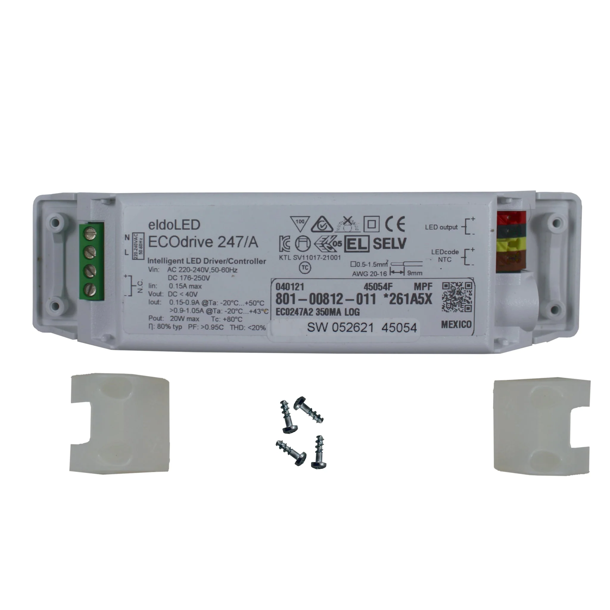 eldoLED ECOdrive 247/A2 - 20w constant current LED driver - Image 4