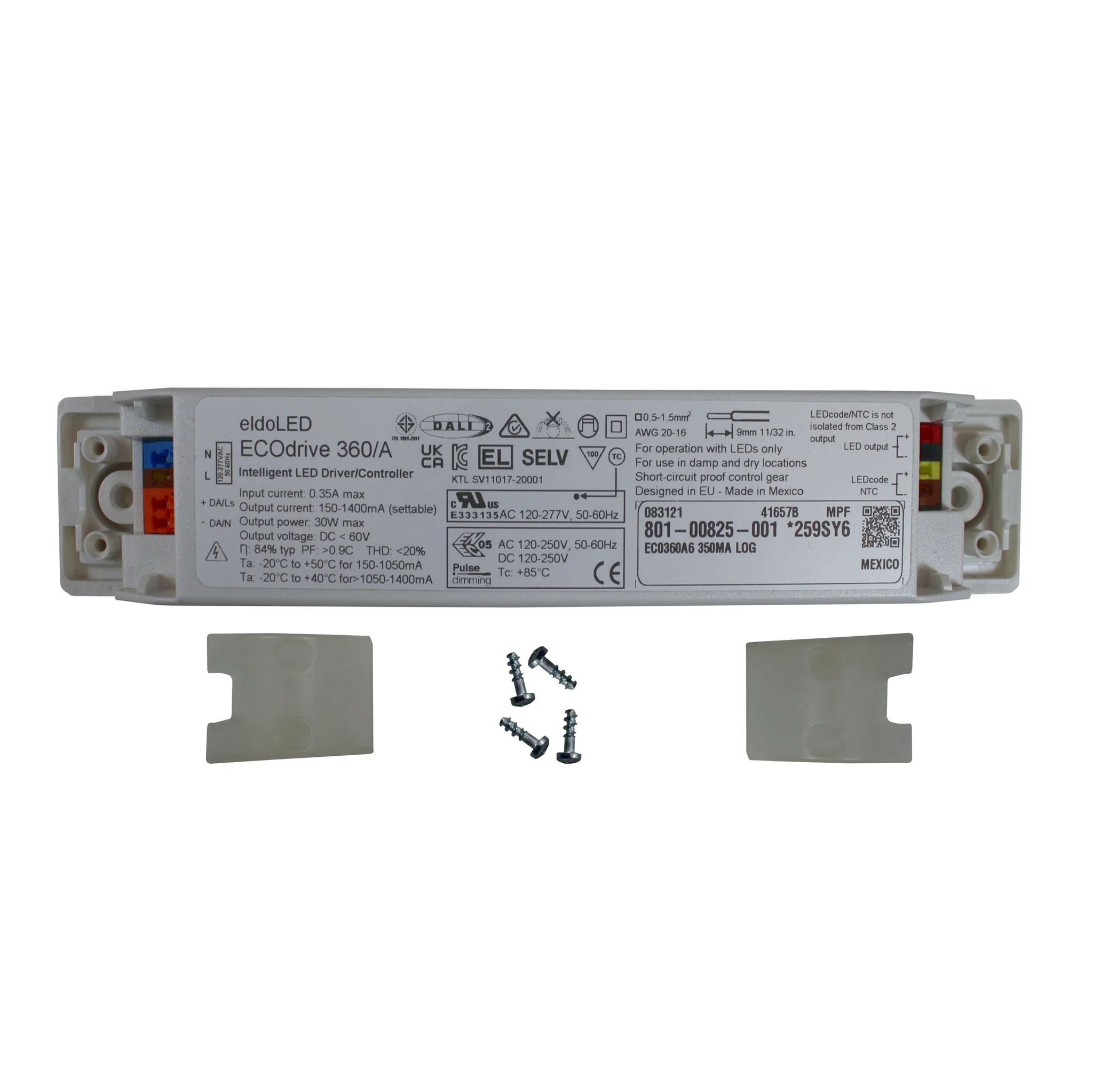 eldoLED ECOdrive 360/A6 - 30w DALI dimmable constant current LED driver - Image 4