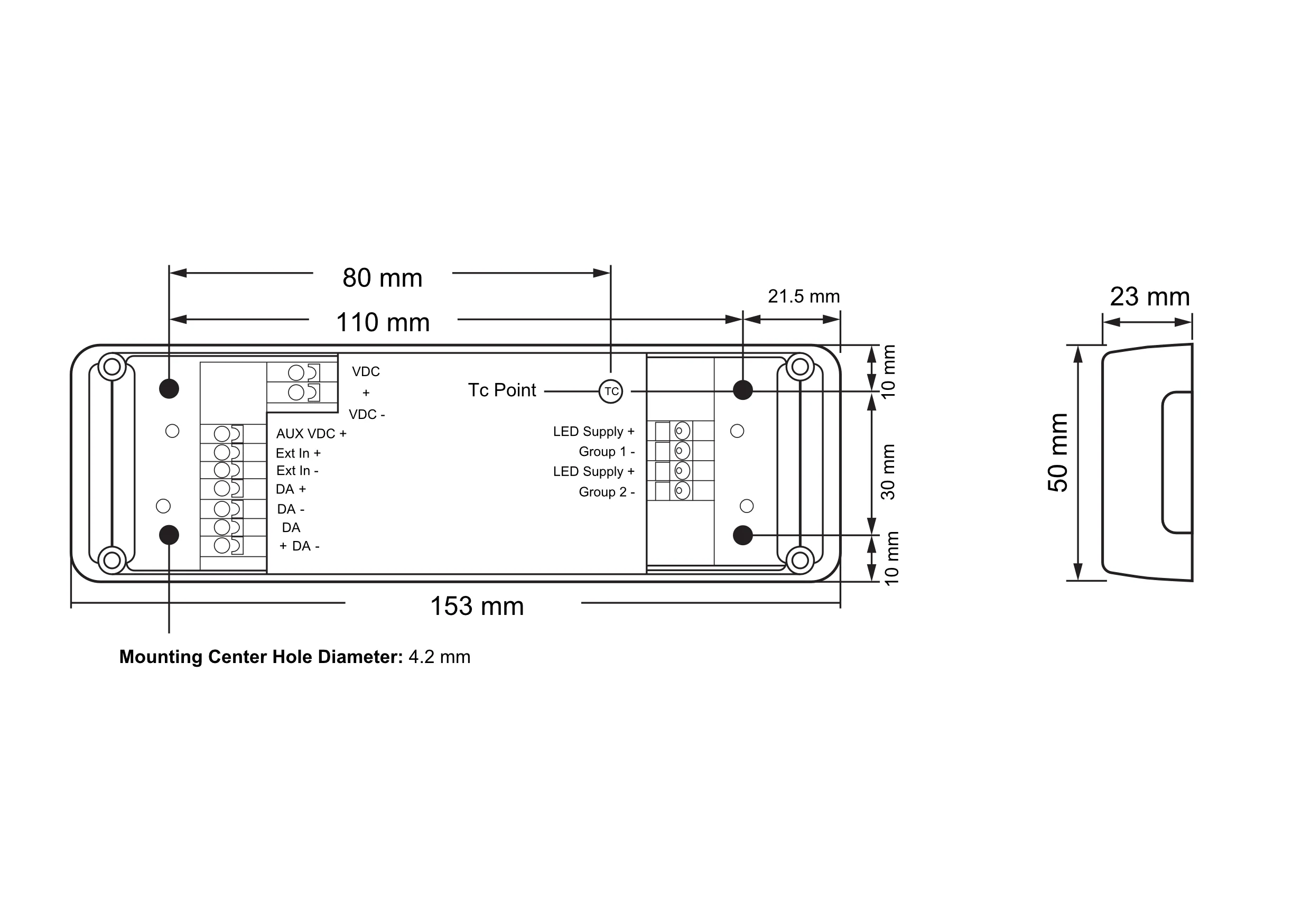 eldoLED LINEARdrive 210D – 8A (12/24v) DALI dimmable constant voltage LED driver - Image 4