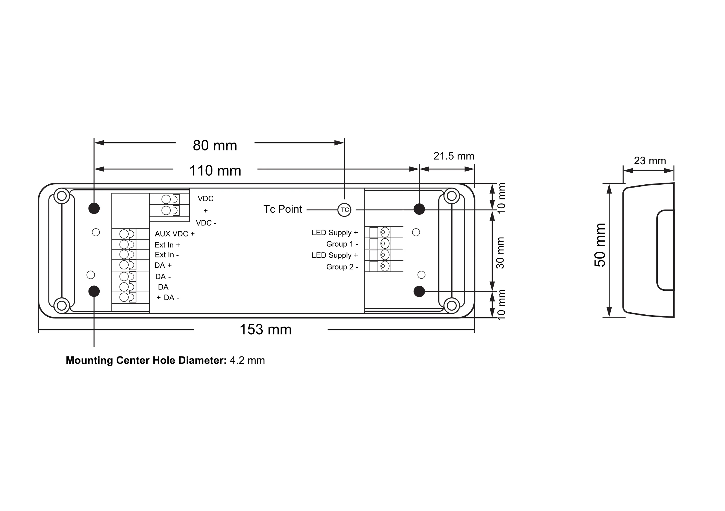 eldoLED LINEARdrive 211D – 8A (12/24v) 0-10v dimmable constant voltage LED driver - Image 4