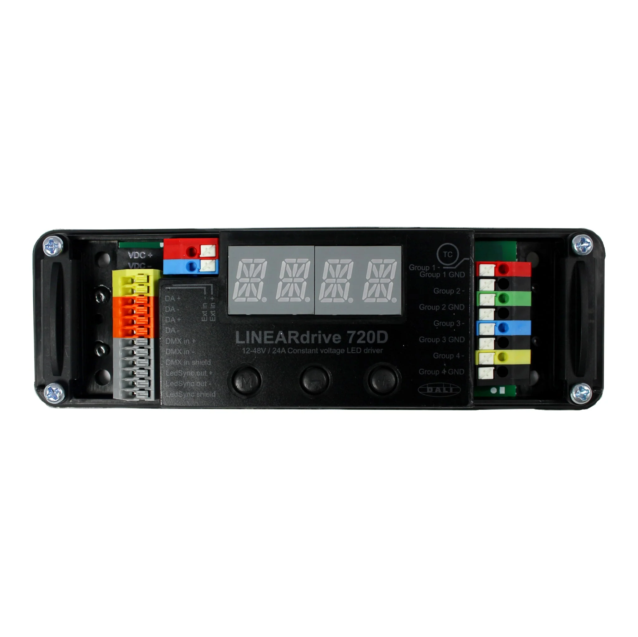 eldoLED LINEARdrive 720D – 4 x 6A (12v/24v/48v) DMX/ DALI dimmable constant voltage LED driver - Image 2
