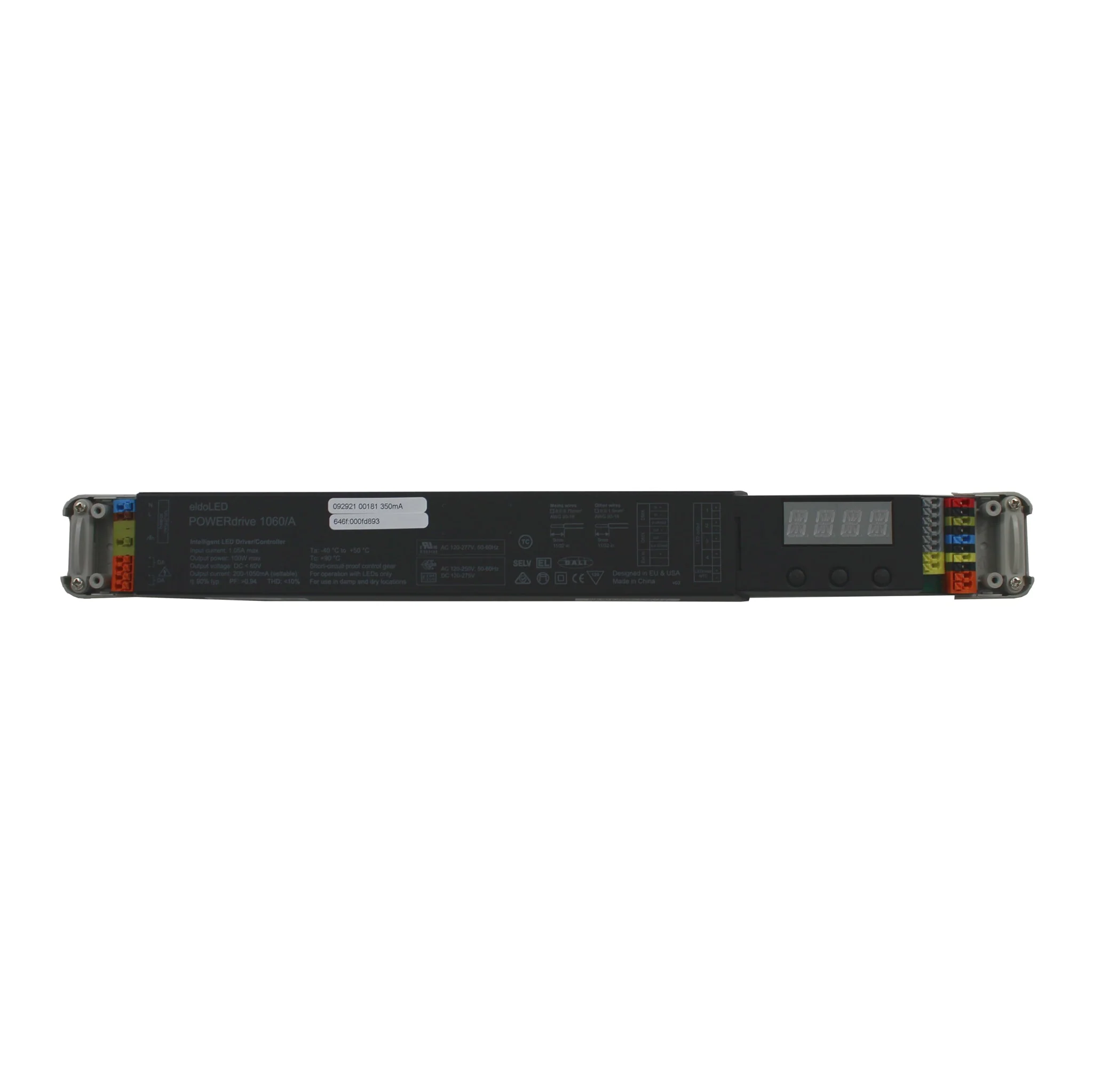 eldoLED POWERdrive 1060/A -100w, 4 output DALI/DMX dimmable constant current LED driver - Image 2