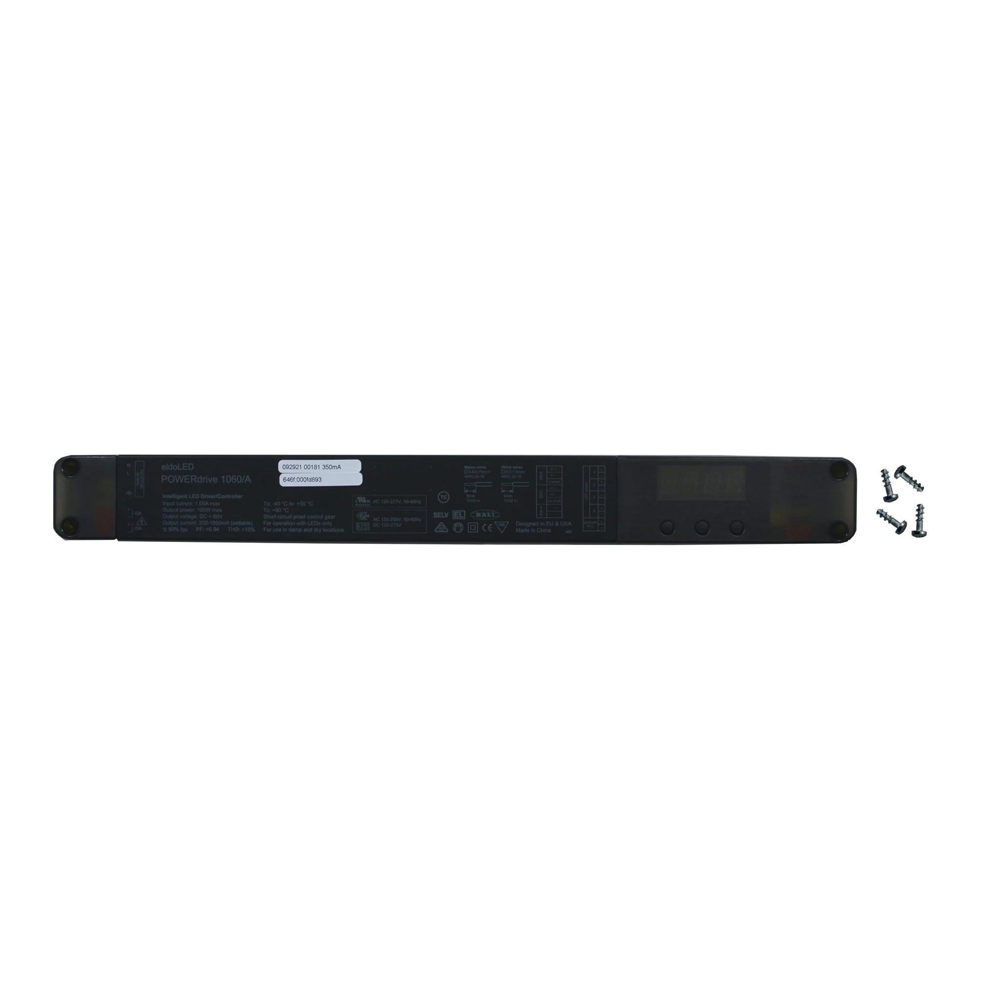 eldoLED POWERdrive 1060/A -100w, 4 output DALI/DMX dimmable constant current LED driver with configuration - Image 3
