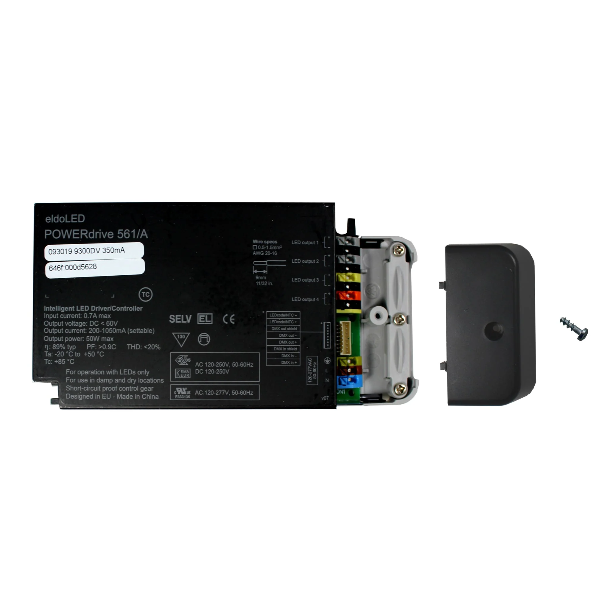 eldoLED POWERdrive 561/A - 50w, 4 output DMX dimmable constant current LED driver - Image 4
