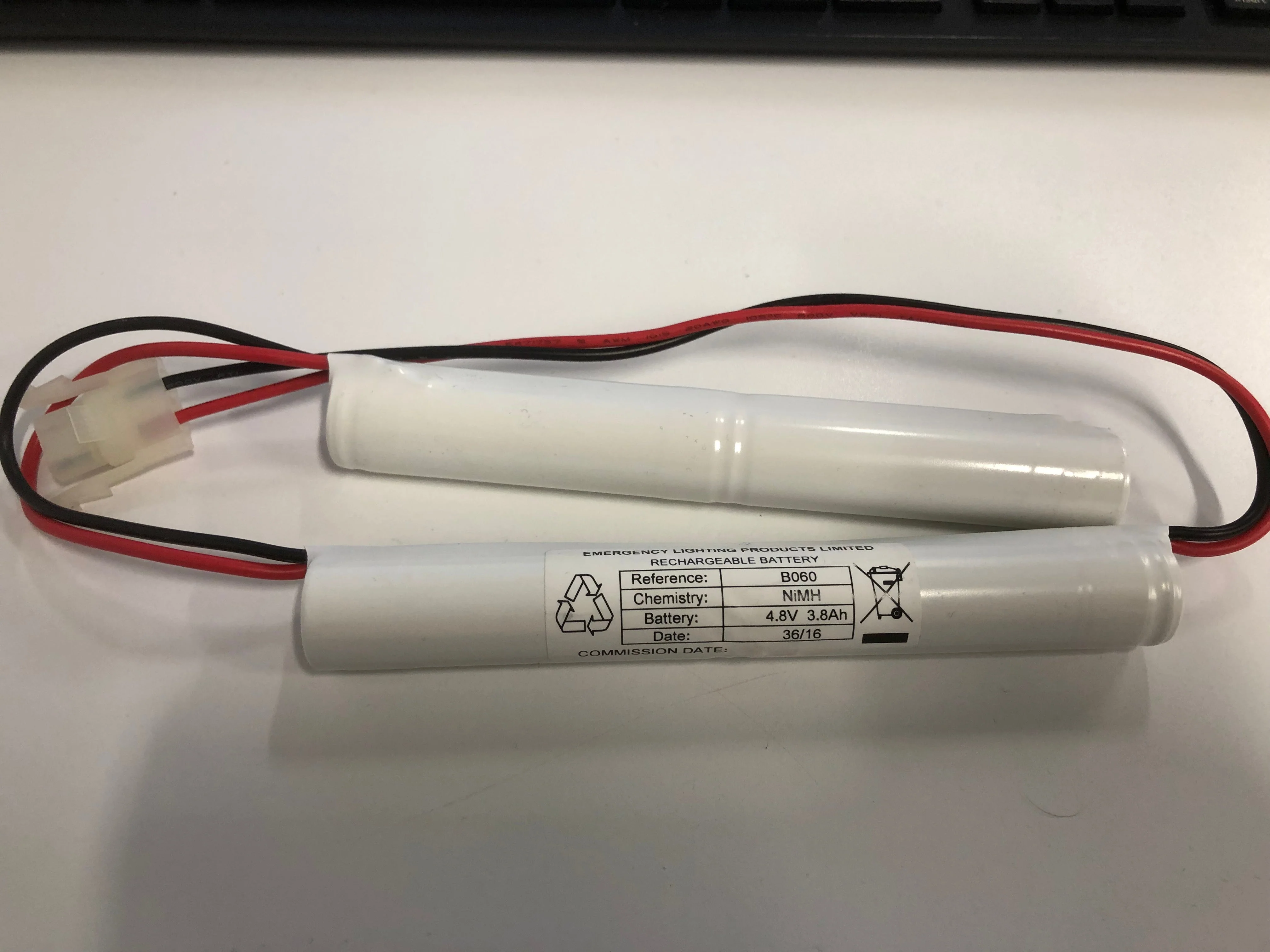 ELP B060 NiMH 4.8V 3.8Ah 2+2 Dual In Line Battery eith Amp Connector