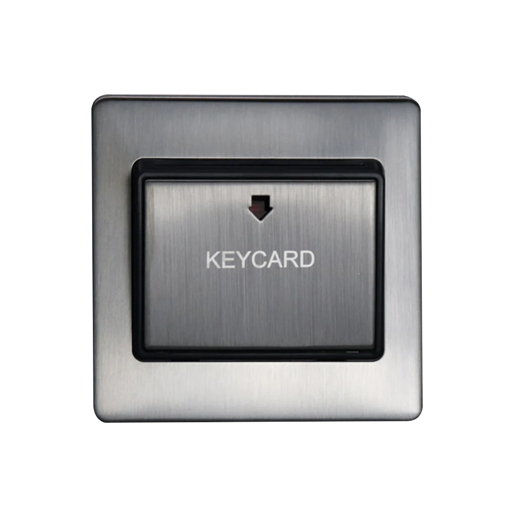 Caradok Key Card Switch Brushed Chrome