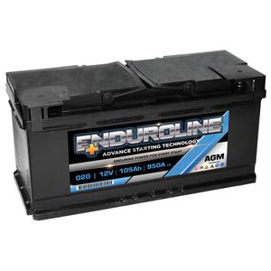 Enduroline 020 AGM START STOP CAR BATTERY 105AH