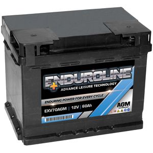 Enduroline Ca+ EXV70AGM AGM LEISURE BATTERY 60AH