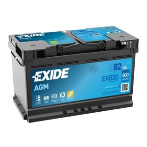 EXIDE 110 AGM CAR BATTERY 80AH EK820