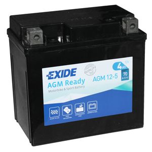 EXIDE AGM12-5 AGM READY MOTORCYCLE BATTERY 12V (4910)