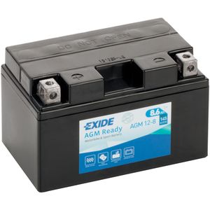 EXIDE AGM12-8 AGM READY MOTORCYCLE BATTERY 12V (4914)