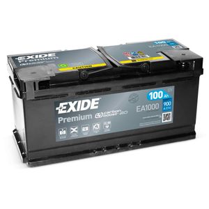 EXIDE EA1000 PREMIUM CAR BATTERY 12V 100AH - 017TE
