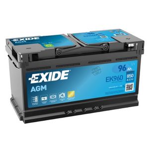 EXIDE EK960 START-STOP AGM CAR BATTERY 95AH 017