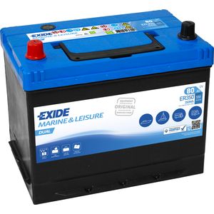 EXIDE ER350 MARINE LEISURE DUAL BATTERY 80AH (PORTA POWER PP75)