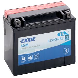 EXIDE ETX20H-BS 12V AGM MOTORCYCLE BATTERY