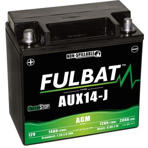 Fulbat AUX14-J AGM Motorcycle Battery