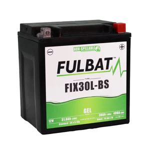 Fulbat FIX30L-BS GEL MOTORCYCLE BATTERY