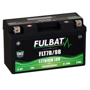 Fulbat FLT7B/9B Lithium BMS Function Motorcycle Battery 12.8V 4Ah