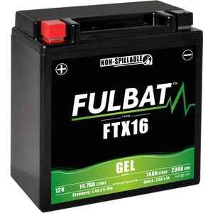 Fulbat FTX16-BS GEL MOTORCYCLE BATTERY