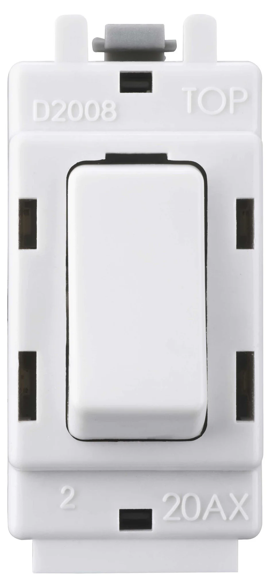 BG Nexus G30 Grid Switch 20AX Double Pole Module  in White - DISCONTINUED