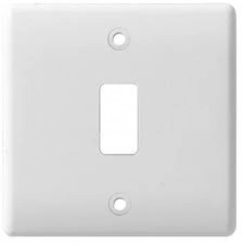 BG Nexus G81 Nexus Moulded 1 Gang White Front Plate - DISCONTINUED