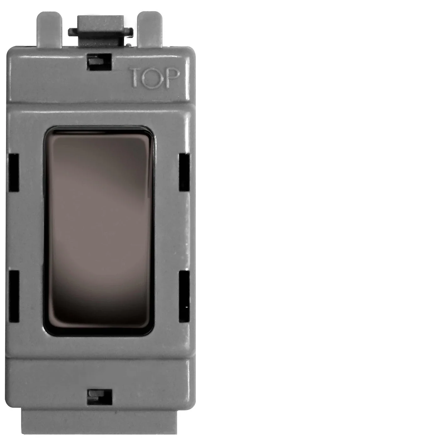 BG Nexus GBN12 Grid Black Nickel 20AX 2 Way Single Pole Switch Module - DISCONTINUED