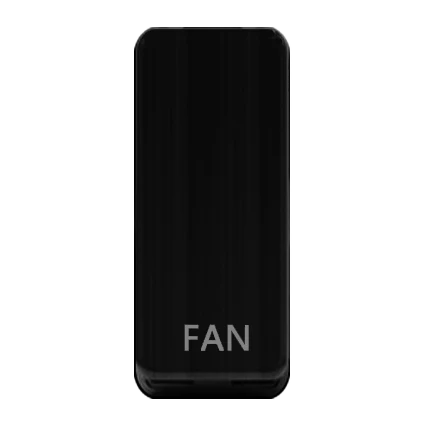 Caradok Switch Cover marked "FAN" Matt Black