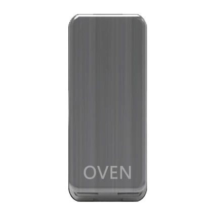 Caradok Switch Cover marked "OVEN" Brushed Chrome
