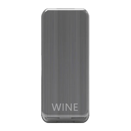 Caradok Switch Cover marked "WINE COOLER" Brushed Chrome