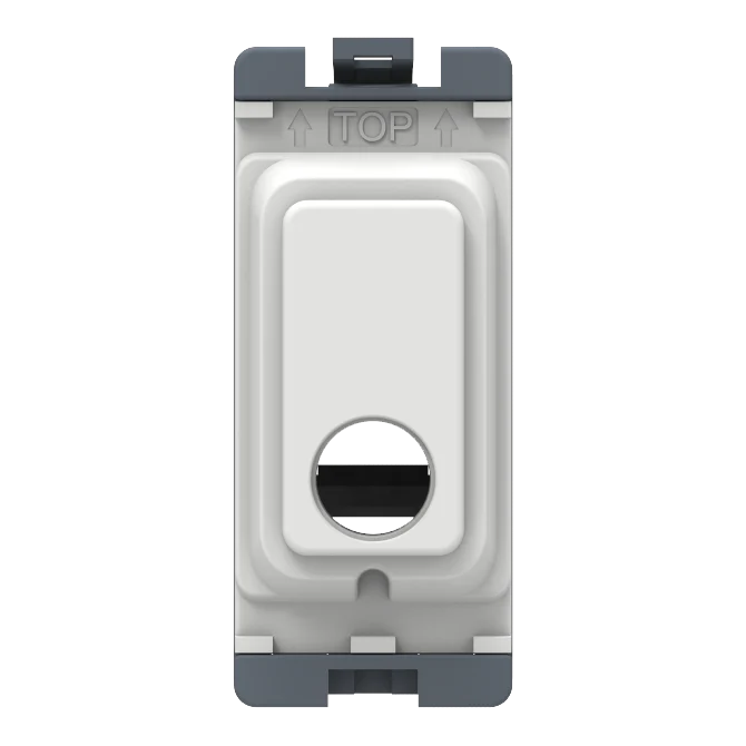 Caradok 16A Flex Outlet Grid Module White Moulded