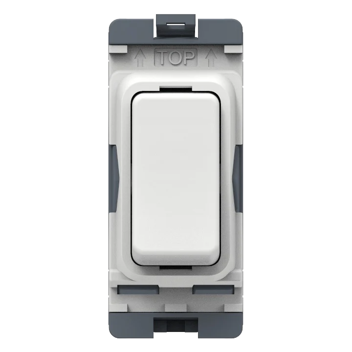 Caradok 20A Intermediate Grid Module White Moulded