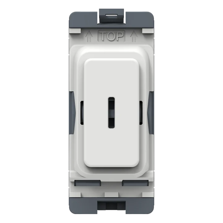Caradok 20A 2Way Key Switch White Moulded