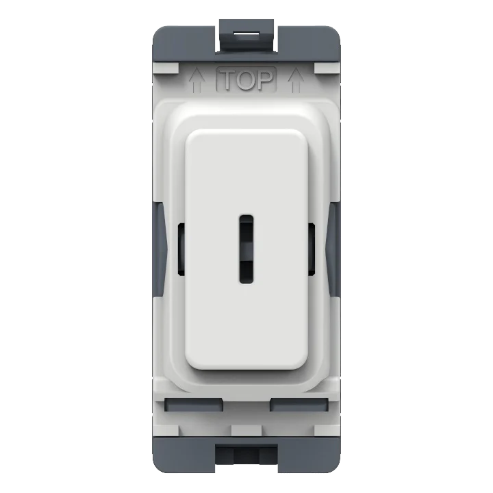 Caradok 20A DP Key Switch White Moulded
