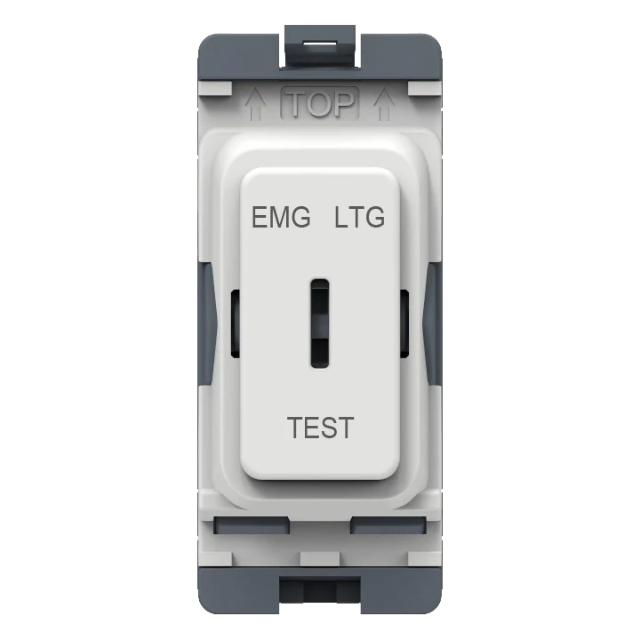 Caradok 20A DP Key Switch (EMG LTG TEST) White Moulded