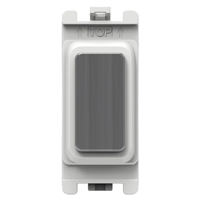 Caradok Blank Grid Module Brushed Chrome