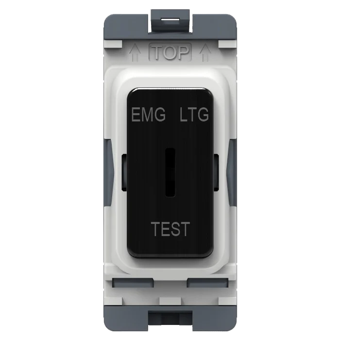 Caradok 20A 2Way SP Key Switch (EMG LTG TEST) Matt Black