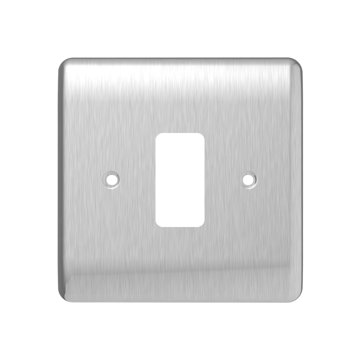 Caradok 1G Front Grid Plate Brushed Chrome