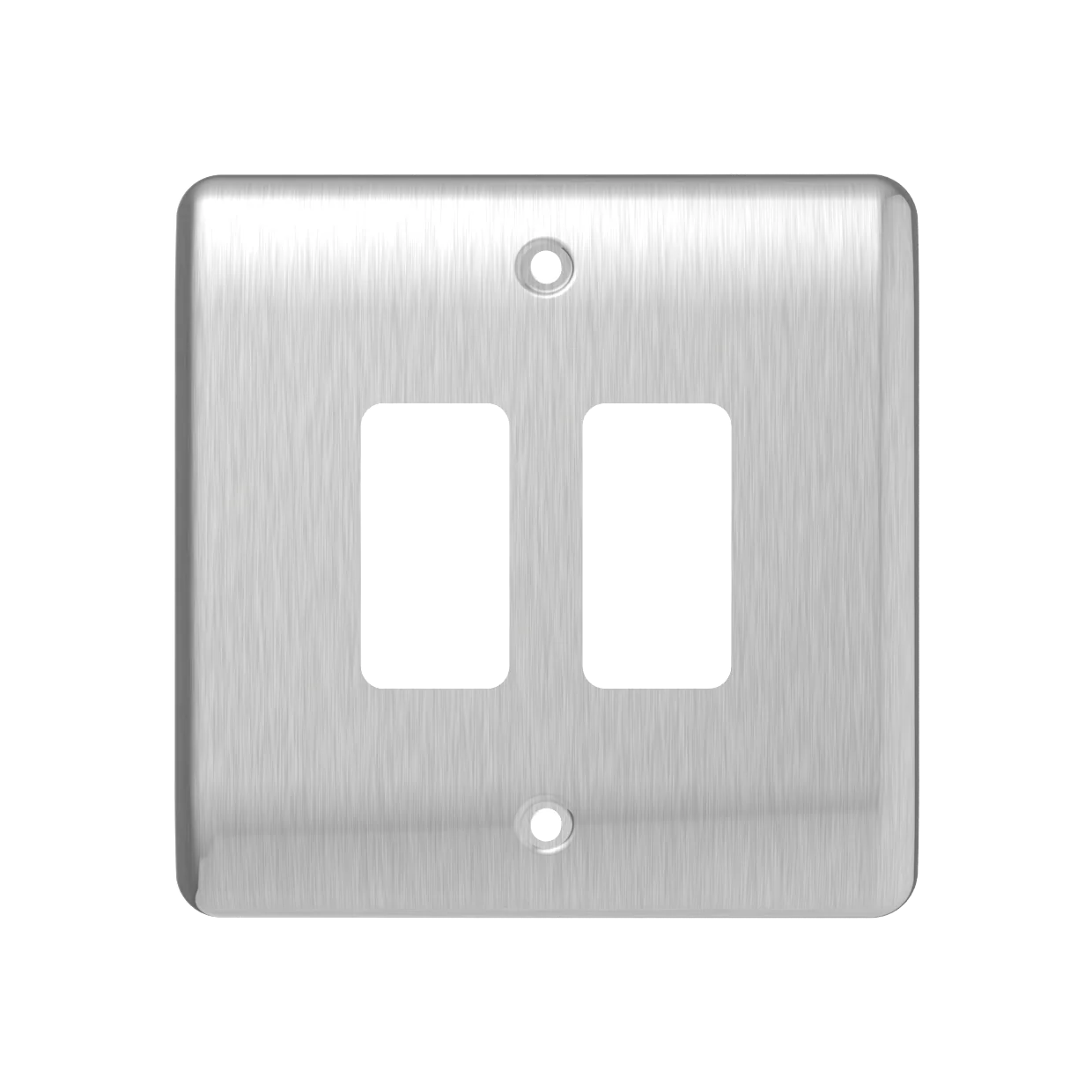 Caradok 2G Front Grid Plate Brushed Chrome