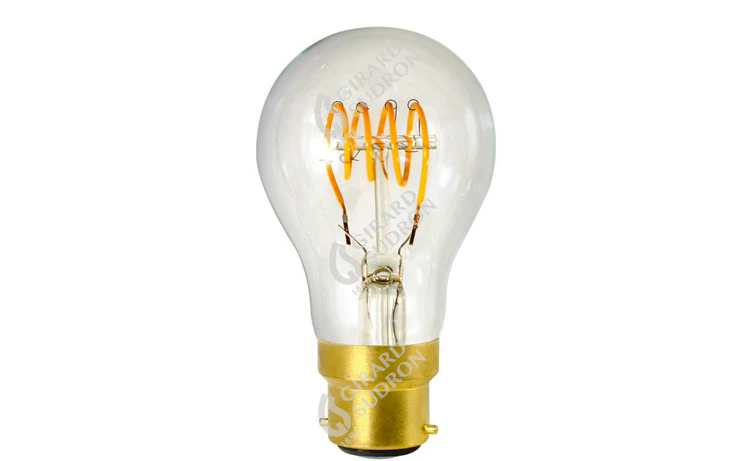 Girard Sudron GS716667 Standard A60 Filament LED 3W B22 120lm Dim B22 4w 2000K