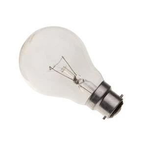 Obsolete Read Text Below: GLS 25w B22d/BC 240v Bell Lighting Clear "Tough" Light Bulb - 3500 Hour - 03069