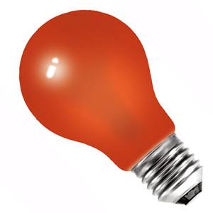 GLS 25w E27/ES 240v Crompton Red Light Bulb