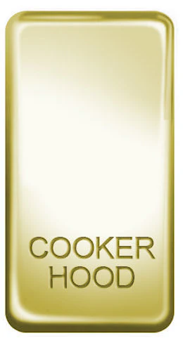 BG Nexus GRCHPB Grid Rocker Labelled  *Cooker HOOD* Polished Brass- DISCONTINUED
