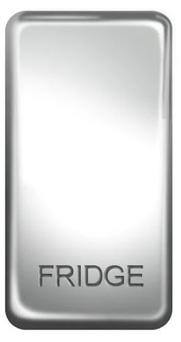 BG Nexus GRFDPC Grid Rocker Labelled  *FRIDGE* Chrome - DISCONTINUED
