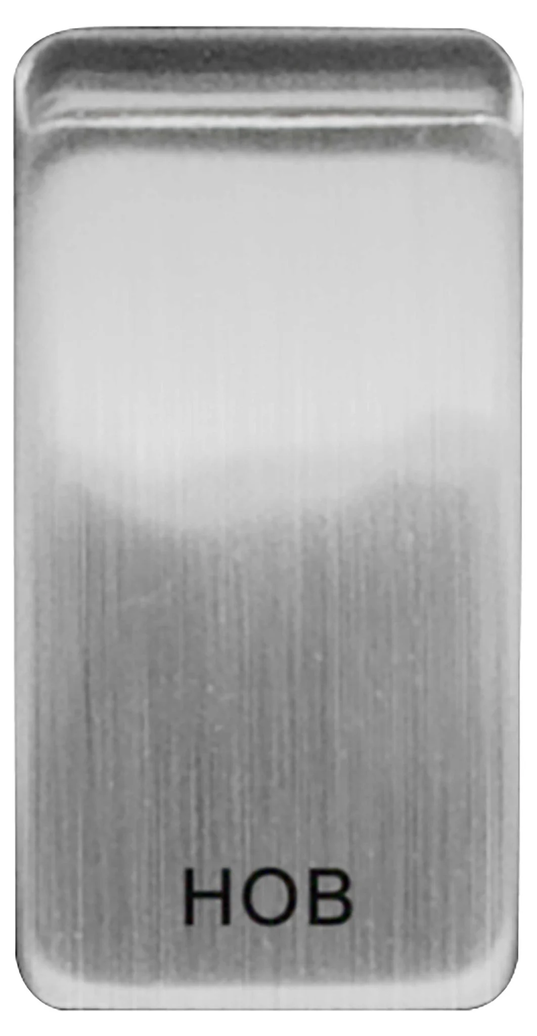 BG Nexus GRHBBS Grid Rocker Labelled  *HOB* Brushed Steel - DISCONTINUED