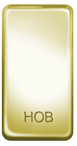 BG Nexus GRHBPB Grid Rocker Labelled  *HOB* Polished Brass - DISCONTINUED