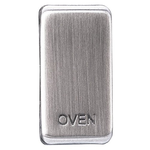 BG Nexus GROVBS Grid Rocker Labelled  *OVEN* Brushed Steel - DISCONTINUED