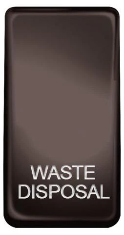 BG Nexus GRWDISBN Grid Rocker Labelled  *WASTE DISPOSAL* Black Nickel - DISCONTINUED