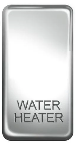 BG Nexus GRWHPC Grid Rocker Labelled  *WATER HEATER* Chrome - DISCONTINUED