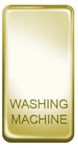 BG Nexus GRWMPB Grid Rocker Labelled  *WASHING MC* Polished Brass - DISCONTINUED